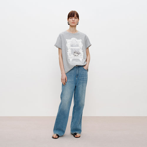 Cat in the Lace Window Tee