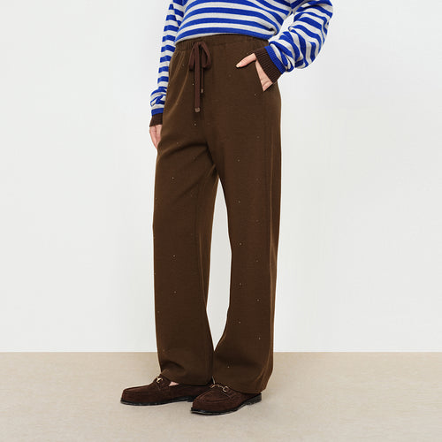 Starry Sky Wool Knitted Pants