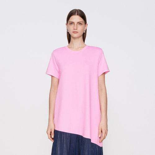 Blush Pink Color-Block Dress