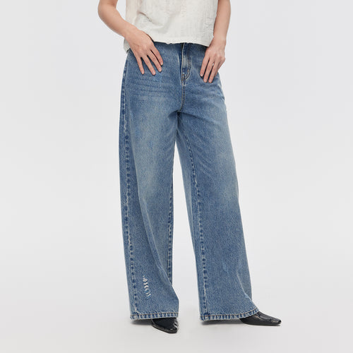 Vintage Blue Wide Leg Jeans