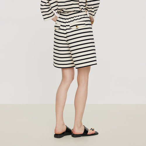 Striped Gold Button Set-Pants