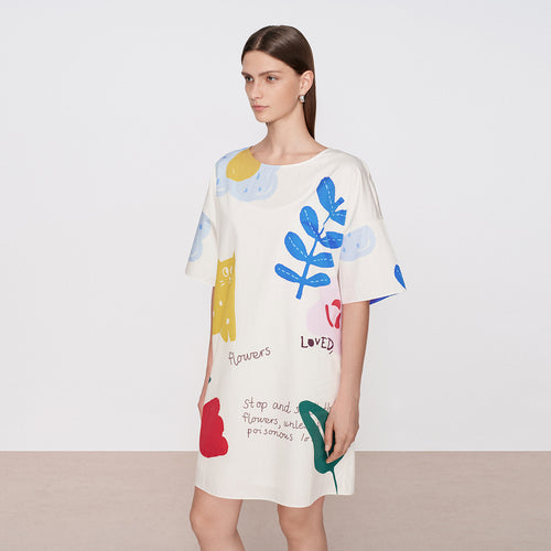 Color Block Garden Dress