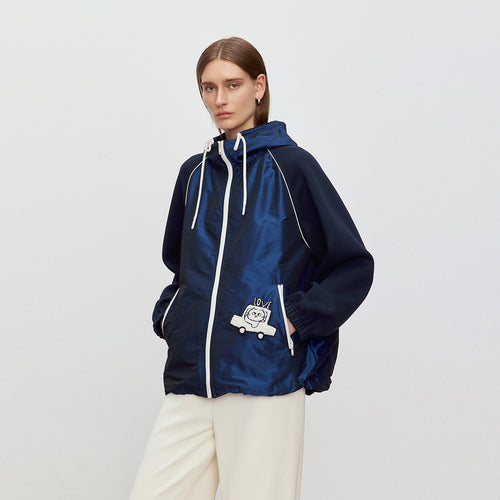 Playful Cat Hooded Jacket