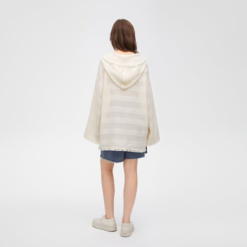 Resort Style Knitted Hooded Cowl