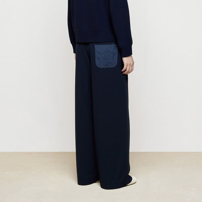 Tibetan Blue Milk Embroidered Pants