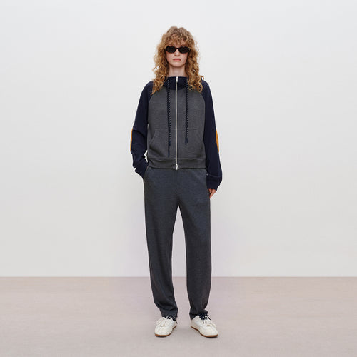 Hooded Color-Block Jacket