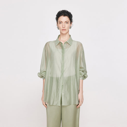 Misty Sheer Tie Blouse