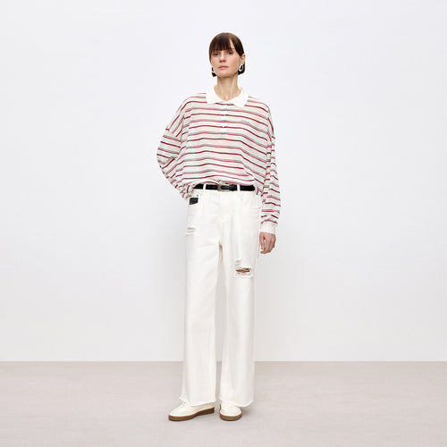 Coco Berry Stripe Knit Top