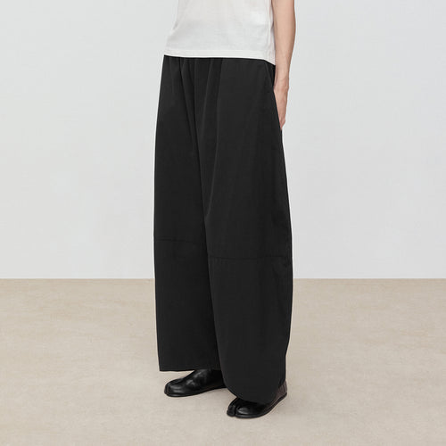 Black Relaxed Balloon Pants