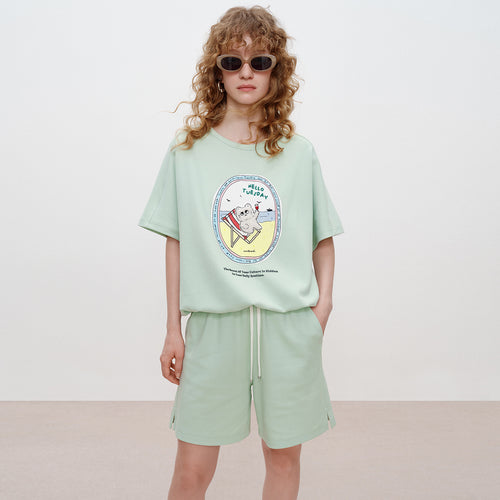 Avocado Green Shorts