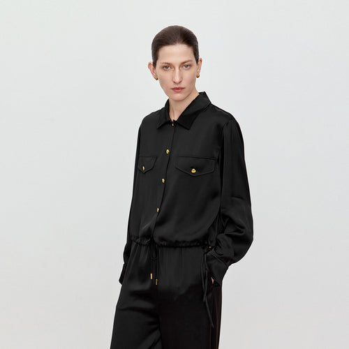 Chic Acetate Tweed-Style Jacket