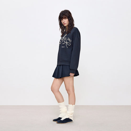 MIU-Style Pleated Skirt
