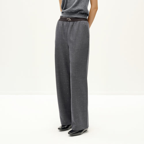 Misty Gray Diamond Pants