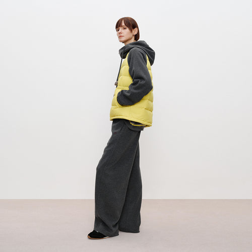 Grey & Yellow Down Jacket