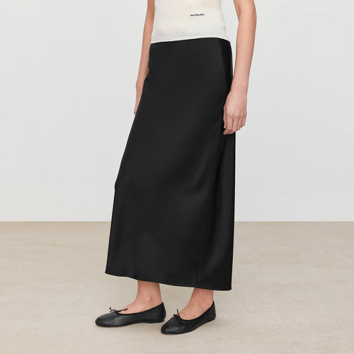 Acetate Minimalist Black Dress