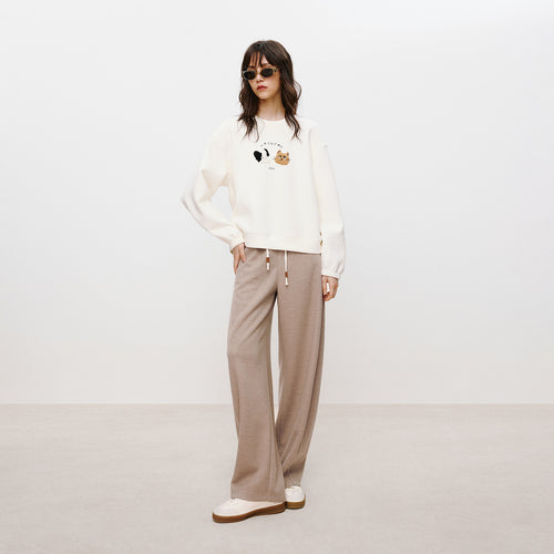 Milk Tea Brown Curved Pants