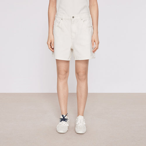 Cityscape White Denim Shorts