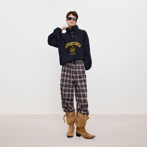 Slogan Navy Sweatshirt