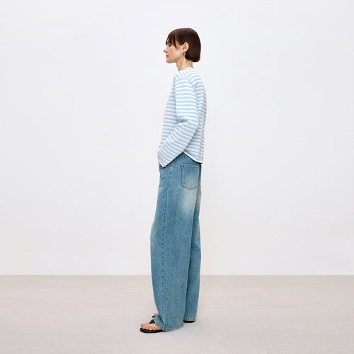 Sea Salt Stripe Cover-Up