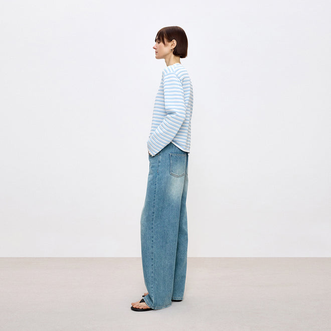 Sea Salt Stripe Cover-Up