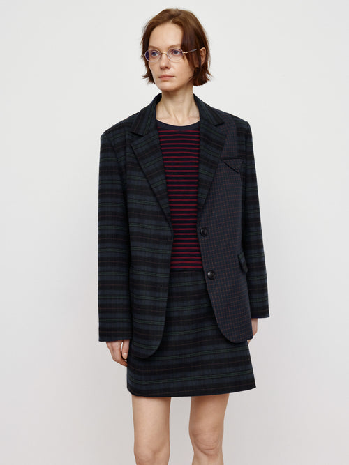 Vintage Patchwork Suit- Blazer