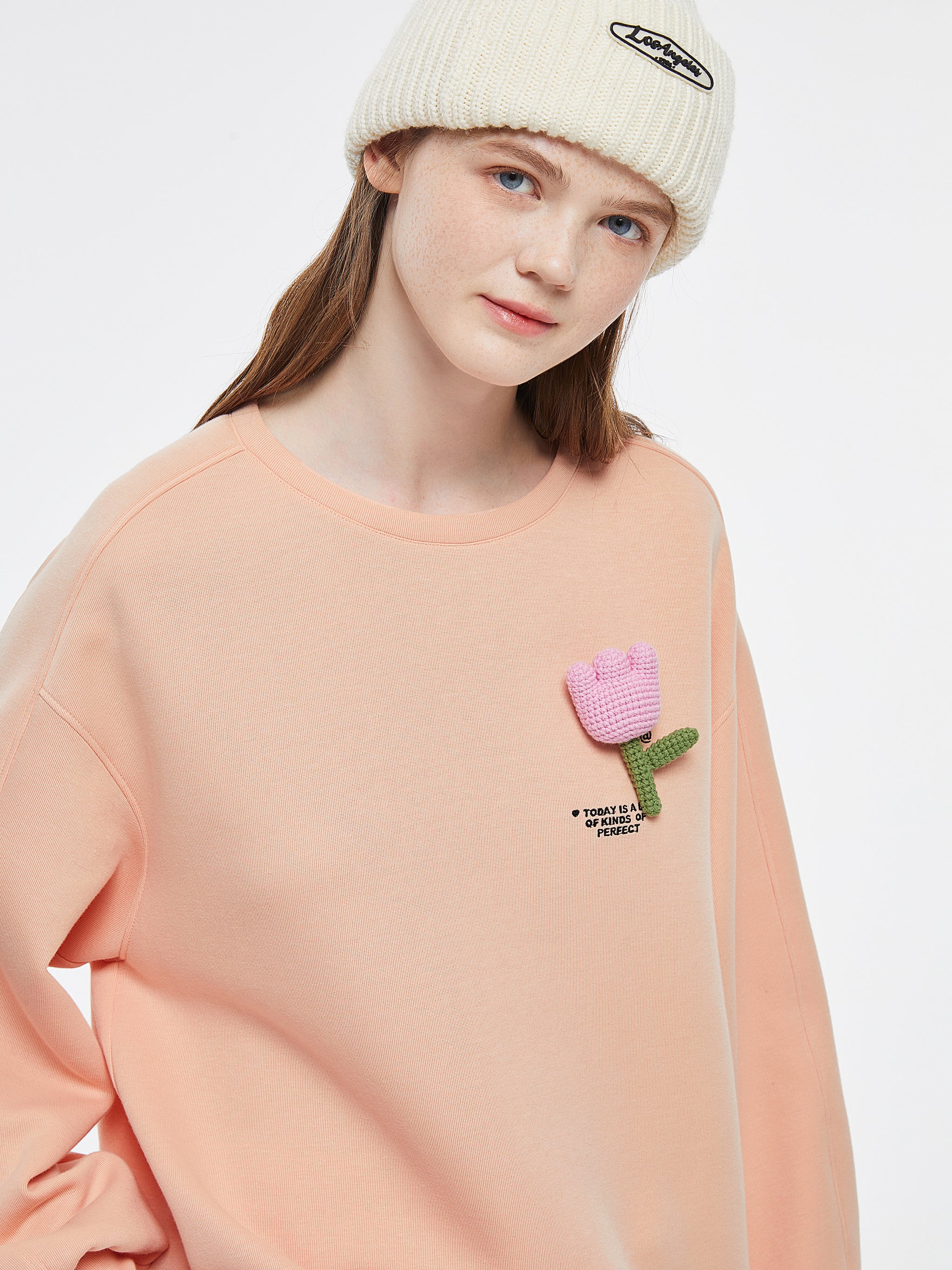 Salmon Pink Sweatshirt