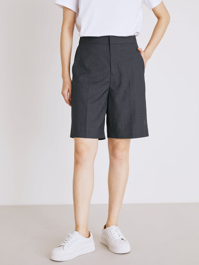Dark Gray Suit Shorts-Sample