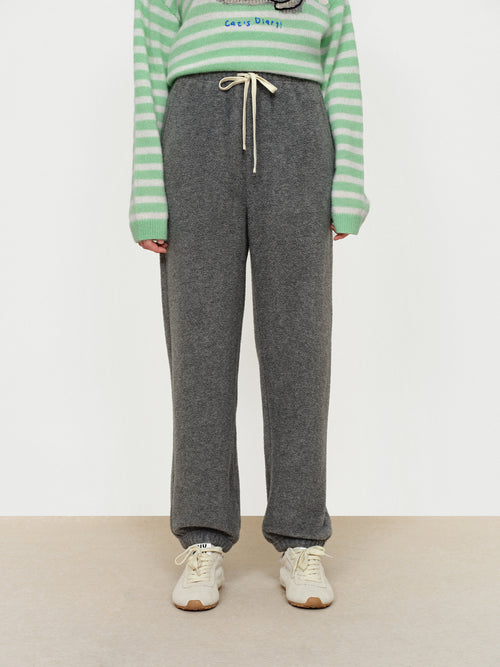Warm Granular Woolen Sweatpants