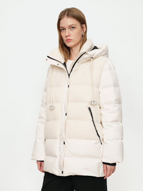 Lamb Wool Splicing Medium Long Down