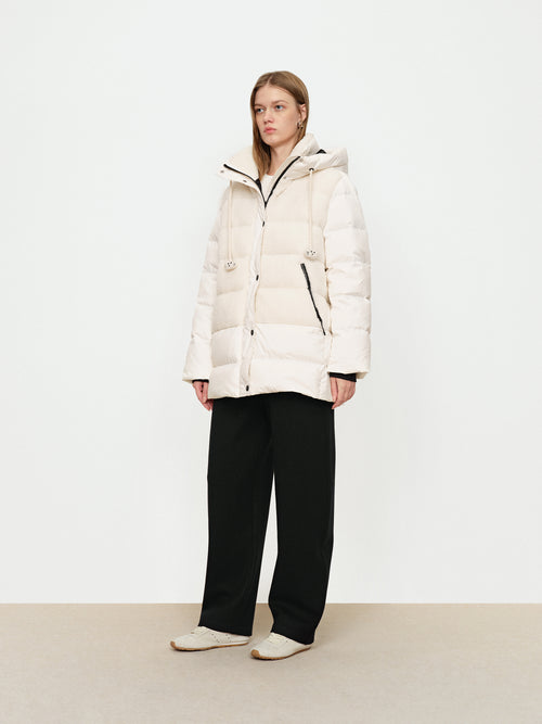 Lamb Wool Splicing Medium Long Down