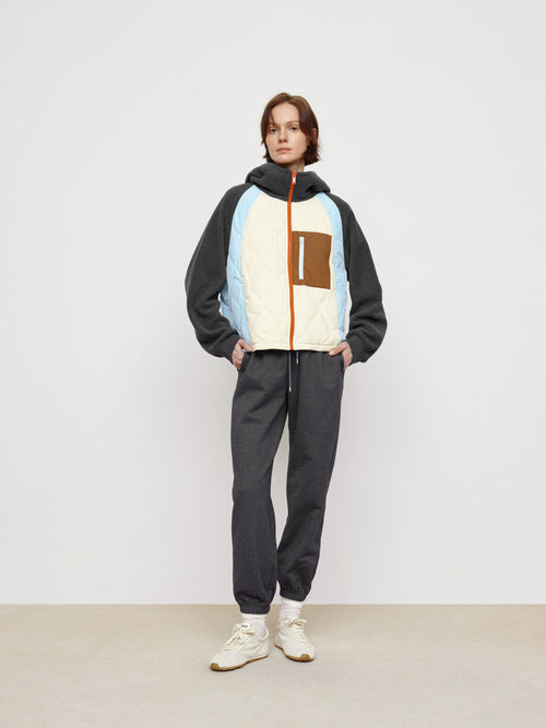 Vintage Color Blocked Thin Down – Urlazh New York