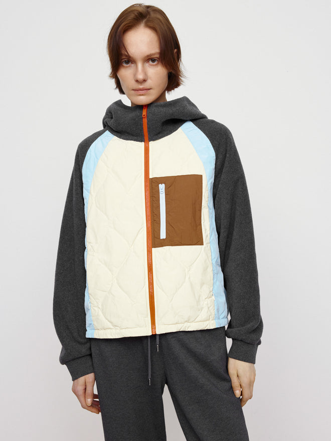 Vintage Color Blocked Thin Down