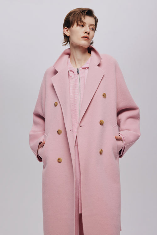 Soft Pastel Colour Long Coat