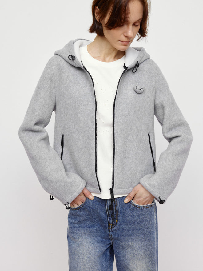 Polar Fleece Hooded Jacket