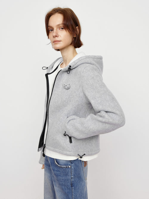 Polar Fleece Hooded Jacket
