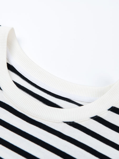 Classic Black And White Striped Tee