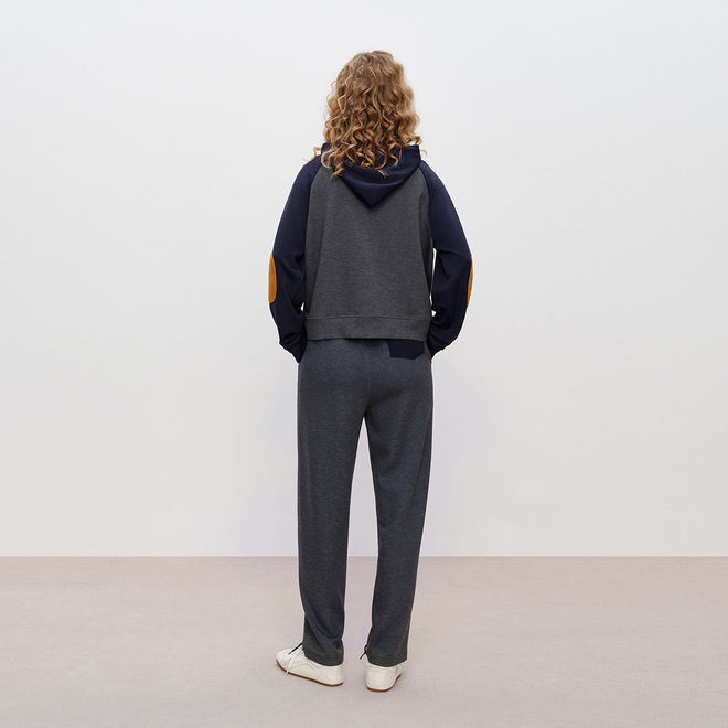 Hooded Color-Block Jacket