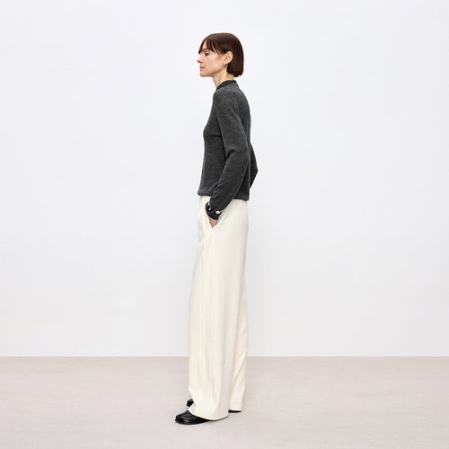 Mist Grey Turtleneck Sweater