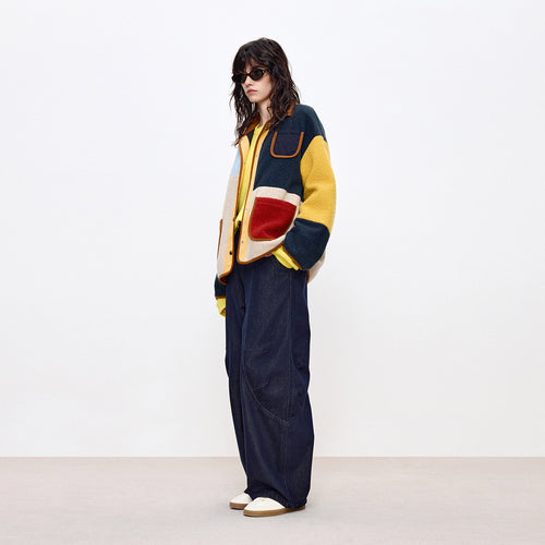 Color-Block Après-Ski Jacket