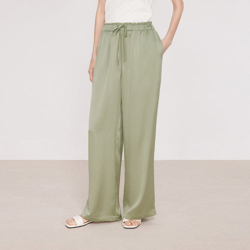 Lime Relaxed Acetate Pants