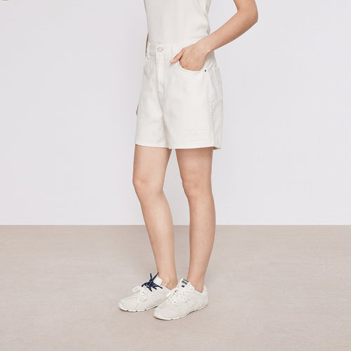 Cityscape White Denim Shorts