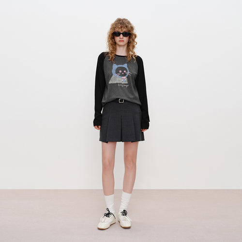 U.dengdeng Hooded Cat Tee