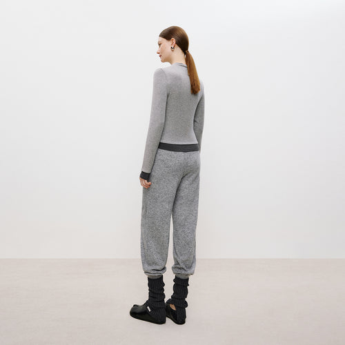 Half-Turtleneck Mock-Layer Tee