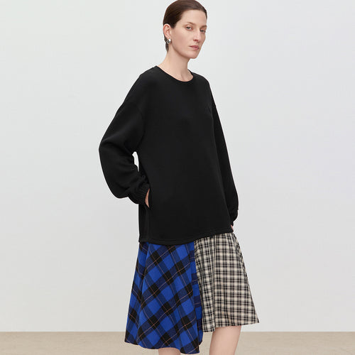 Color-Block Sweatshirt Dress