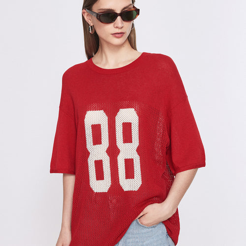 Sun-Dried Tomato Red Sweater