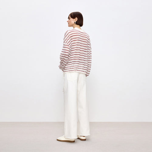 Coco Berry Stripe Knit Top
