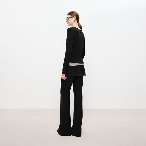 Half-Placket Mock-Layer Tee
