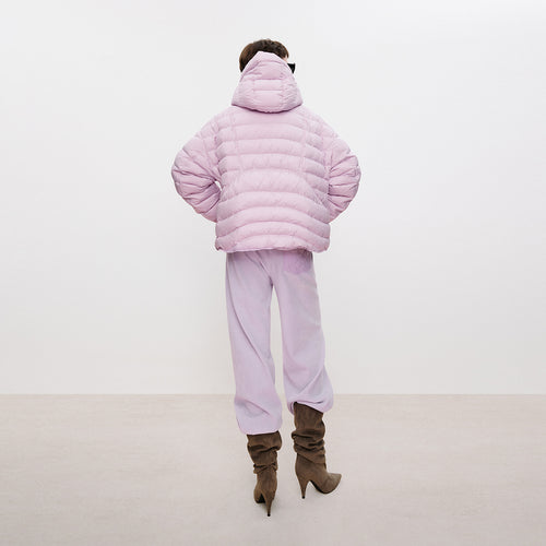 Soft Pink-Purple Down Jacket