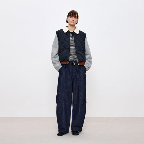 Mock-Layer Collar Down Jacket