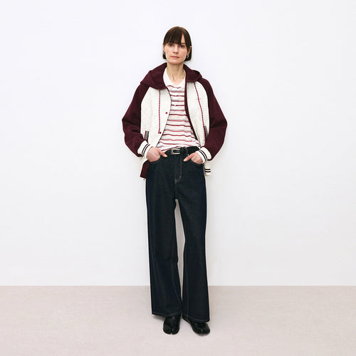 Raspberry Berry Varsity Jacket